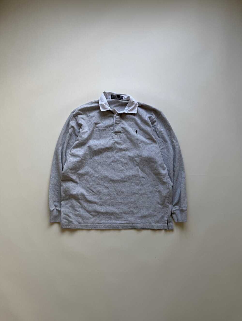 Vintage Polo Ralph Lauren grey rugby Long sleeve shirt